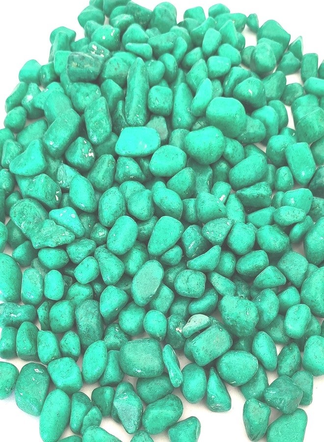 Power Stone Decorative Dark Green Pebbles for Pathways Landscape Hotels (Dark Green, 4 Kg) - Image 2